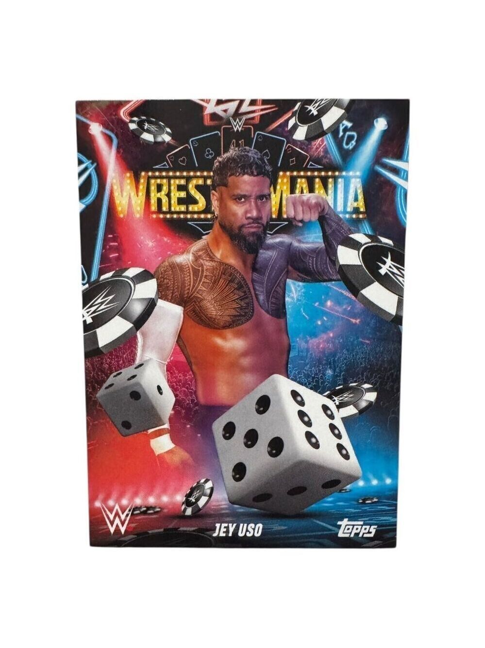 2025 Topps Wrestlemania 41 WWE WORLD Vegas Exclusive Card LE WM-14 JEY USO